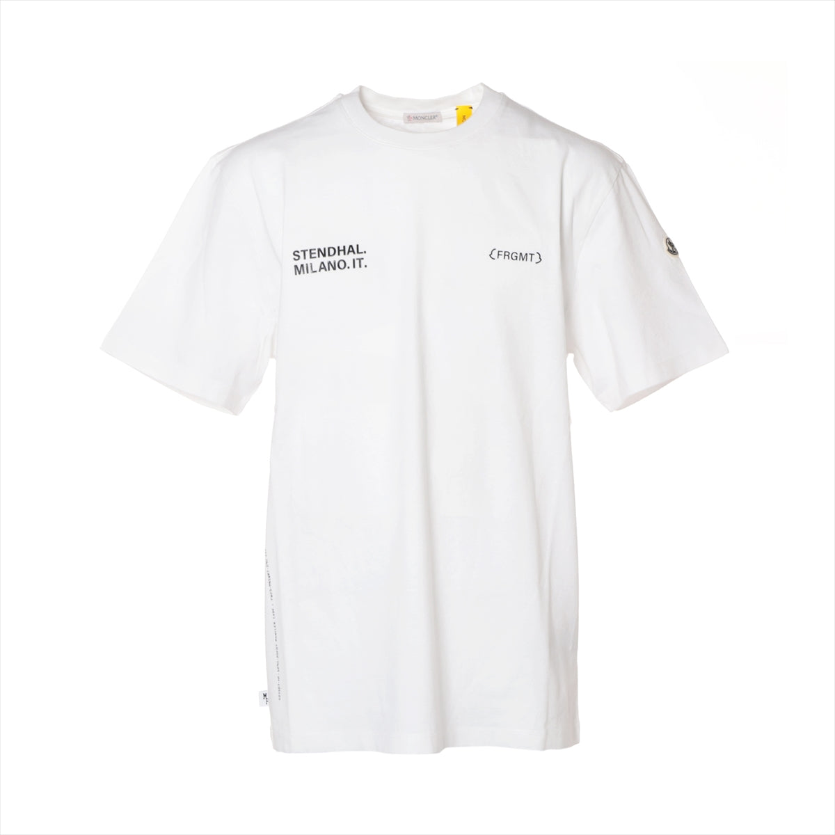 モンクレールジーニアス フラグメント 22年 コットン Tシャツ L メンズ ホワイト  I209U8C00002 M3265