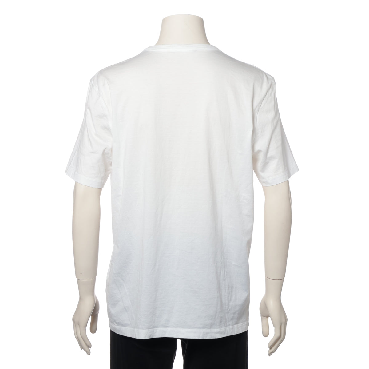 ルイヴィトン×シュプリーム 17AW コットン Tシャツ XL メンズ ホワイト  HDY92WJC8 首回りヨレ有