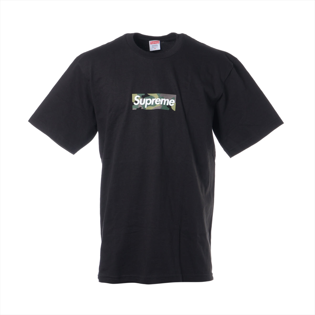 シュプリーム 23AW コットン Tシャツ M メンズ ブラック  Box Logo Tee カモフラ