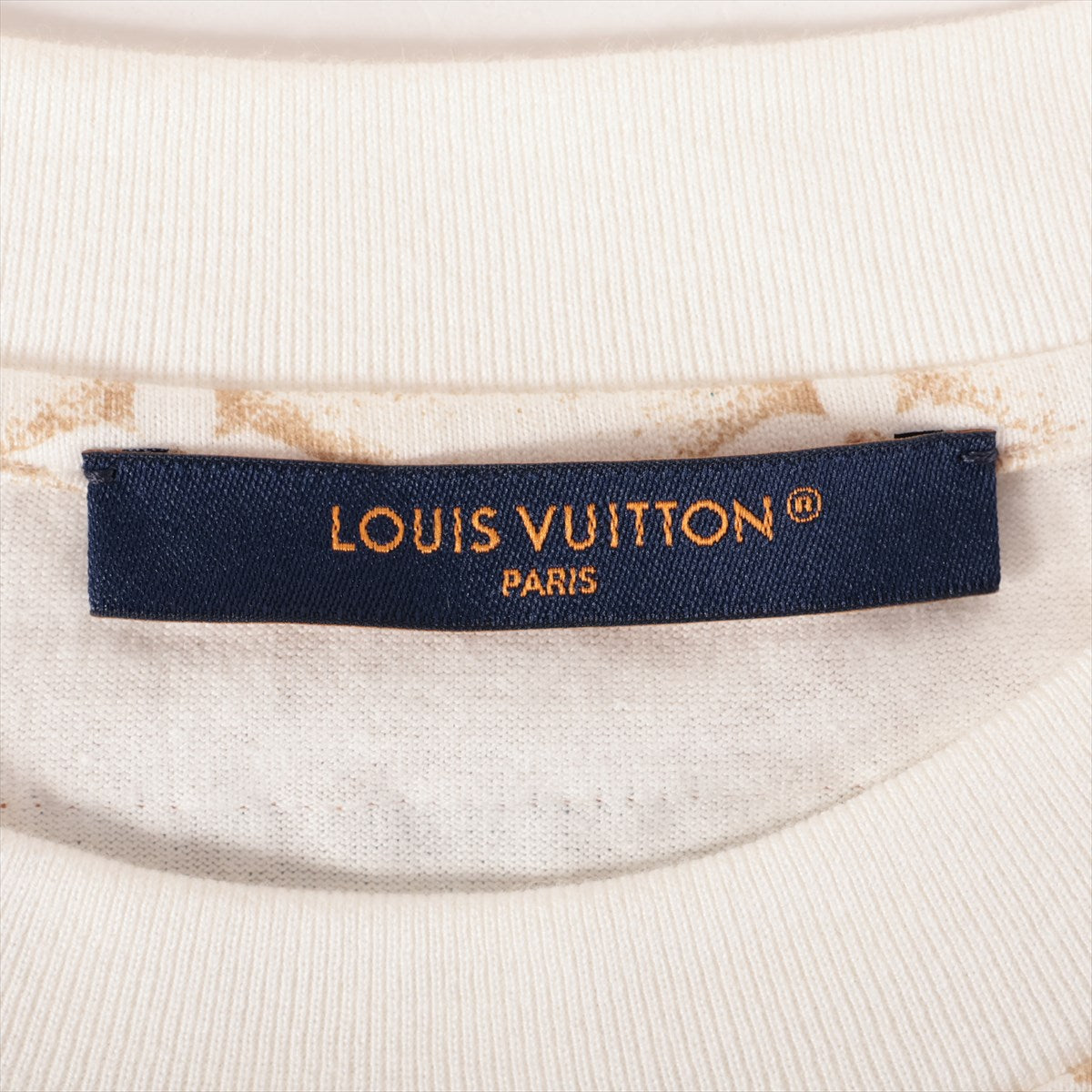 ルイヴィトン 23AW コットン Tシャツ XS メンズ ホワイト  RM232M モノグラム インサイドアウト