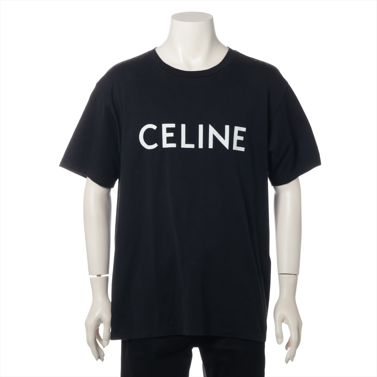 セリーヌ エディ期 コットン Tシャツ M メンズ ブラック  2X681671Q