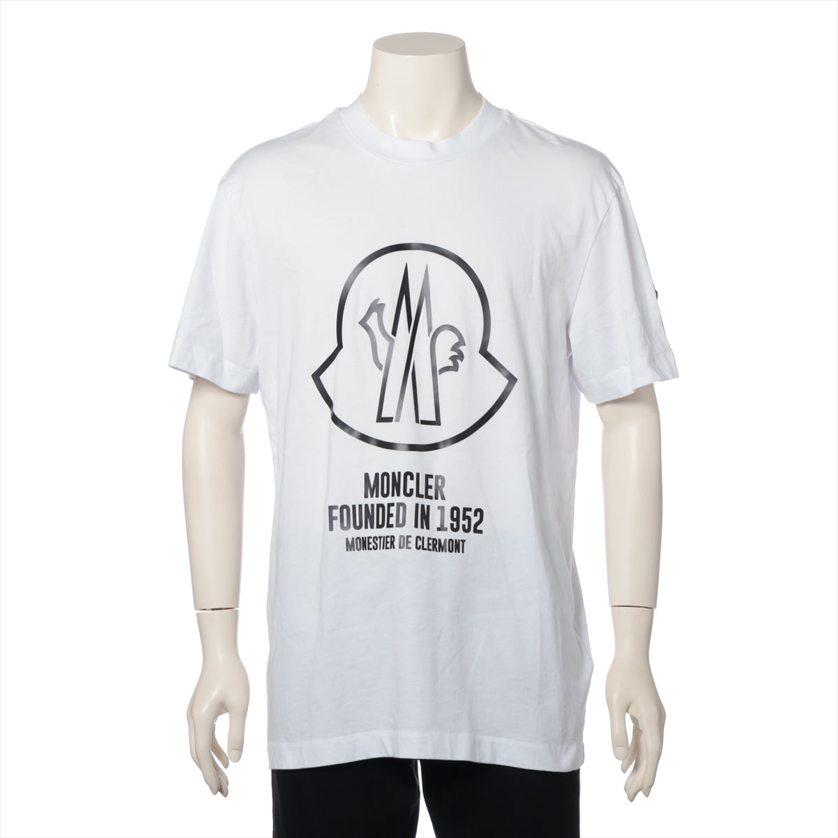 モンクレール 21年 コットン Tシャツ M メンズ ホワイト  H10918C00029