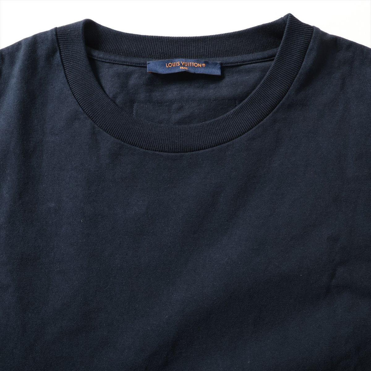 ルイヴィトン 23AW コットン Tシャツ XL メンズ ネイビー  RM232Q