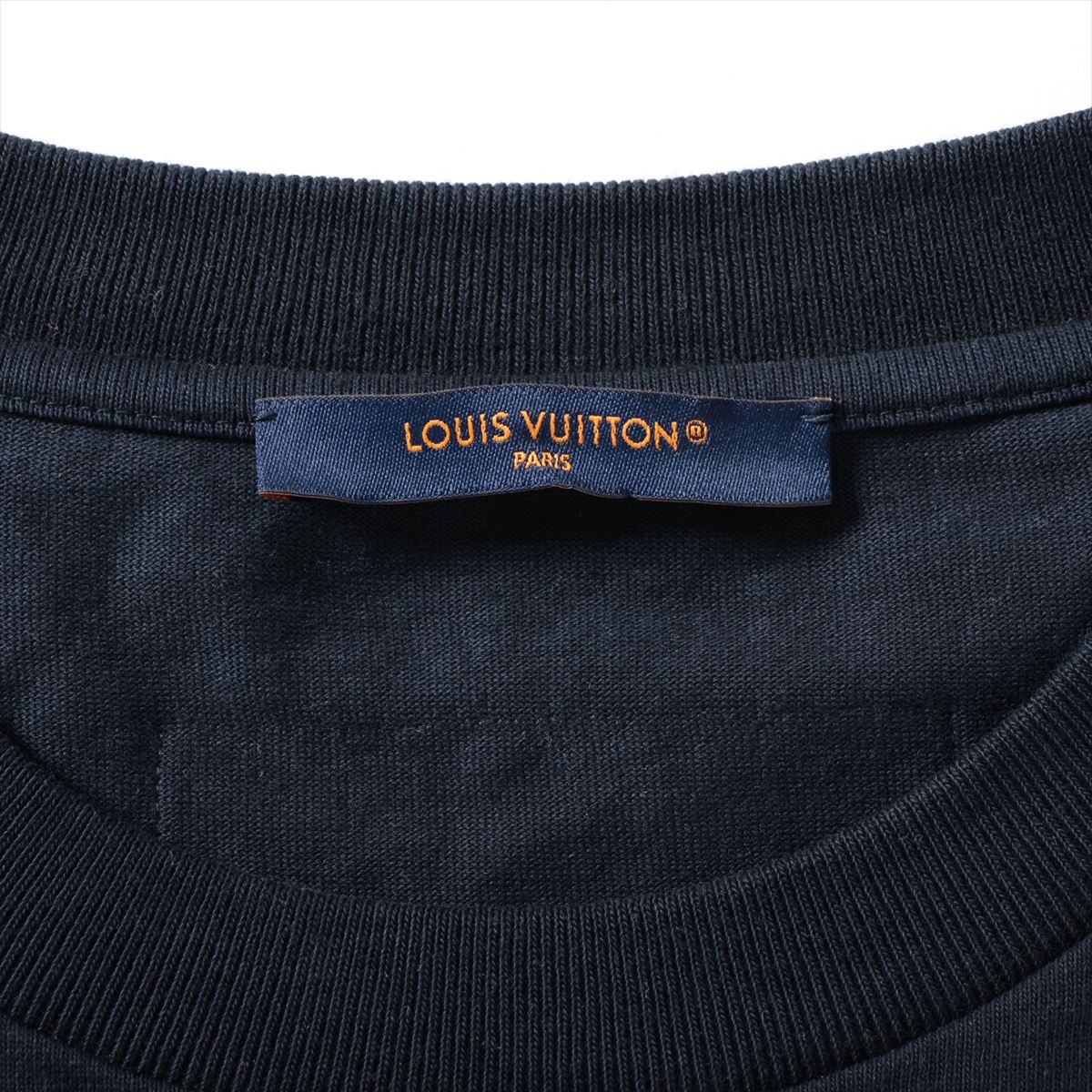 ルイヴィトン 23AW コットン Tシャツ XL メンズ ネイビー  RM232Q