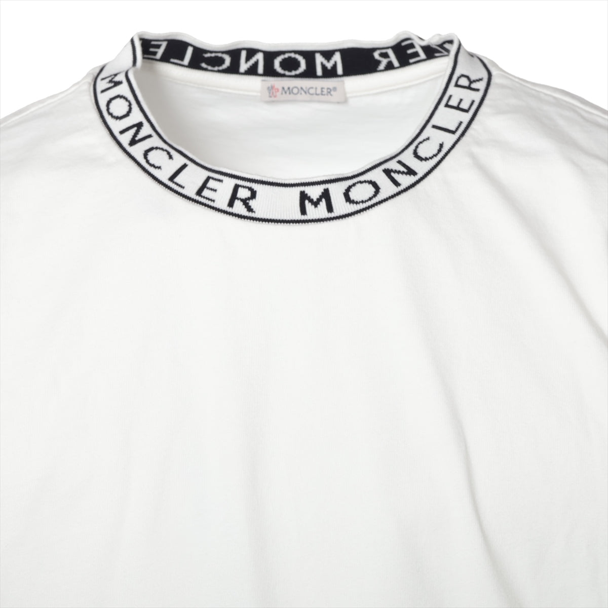 モンクレール 24SS コットン Tシャツ XL メンズ ホワイト  J10918C00024 レタリングロゴ