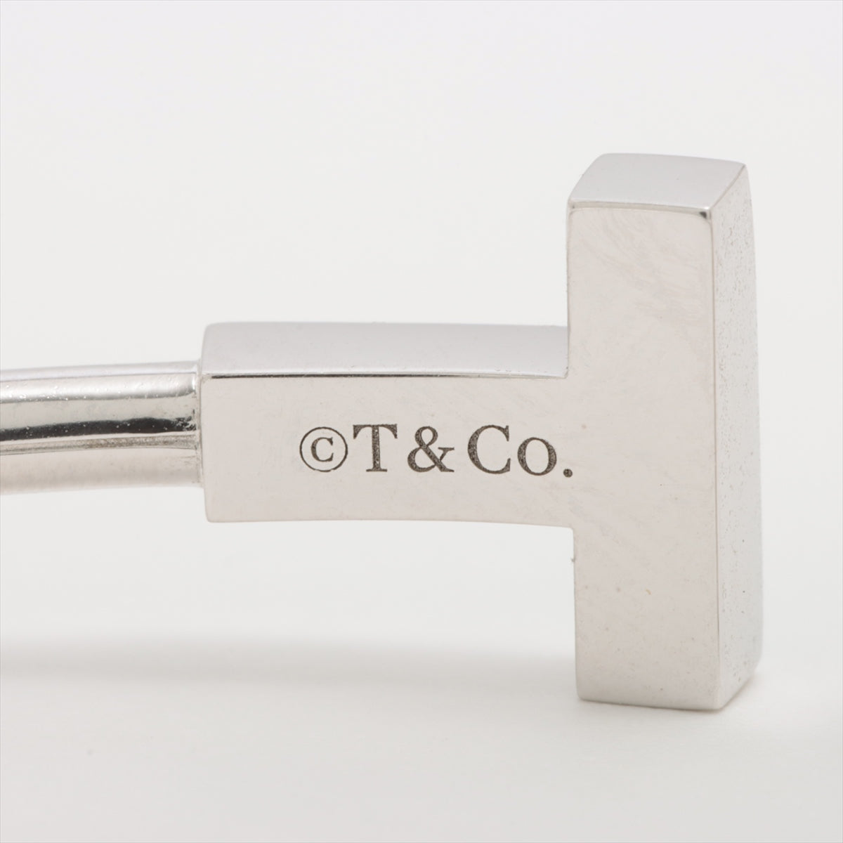 ティファニー Tワイヤー ターコイズ ダイヤ ブレスレット 750(WG) 8.5g