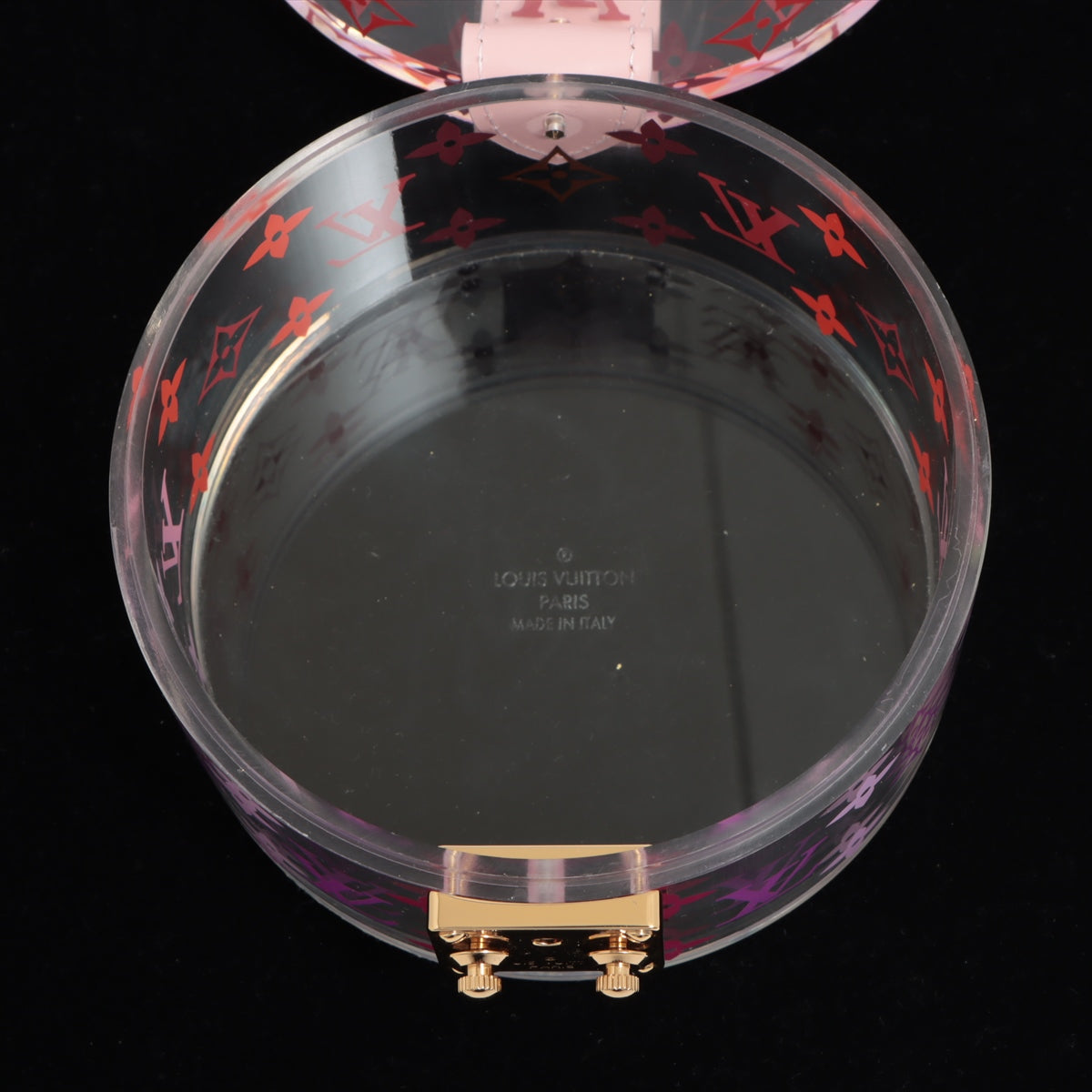 ルイヴィトン GI0362 ボワットスコット DI0159 ケース プラスチック×レザー ピンク