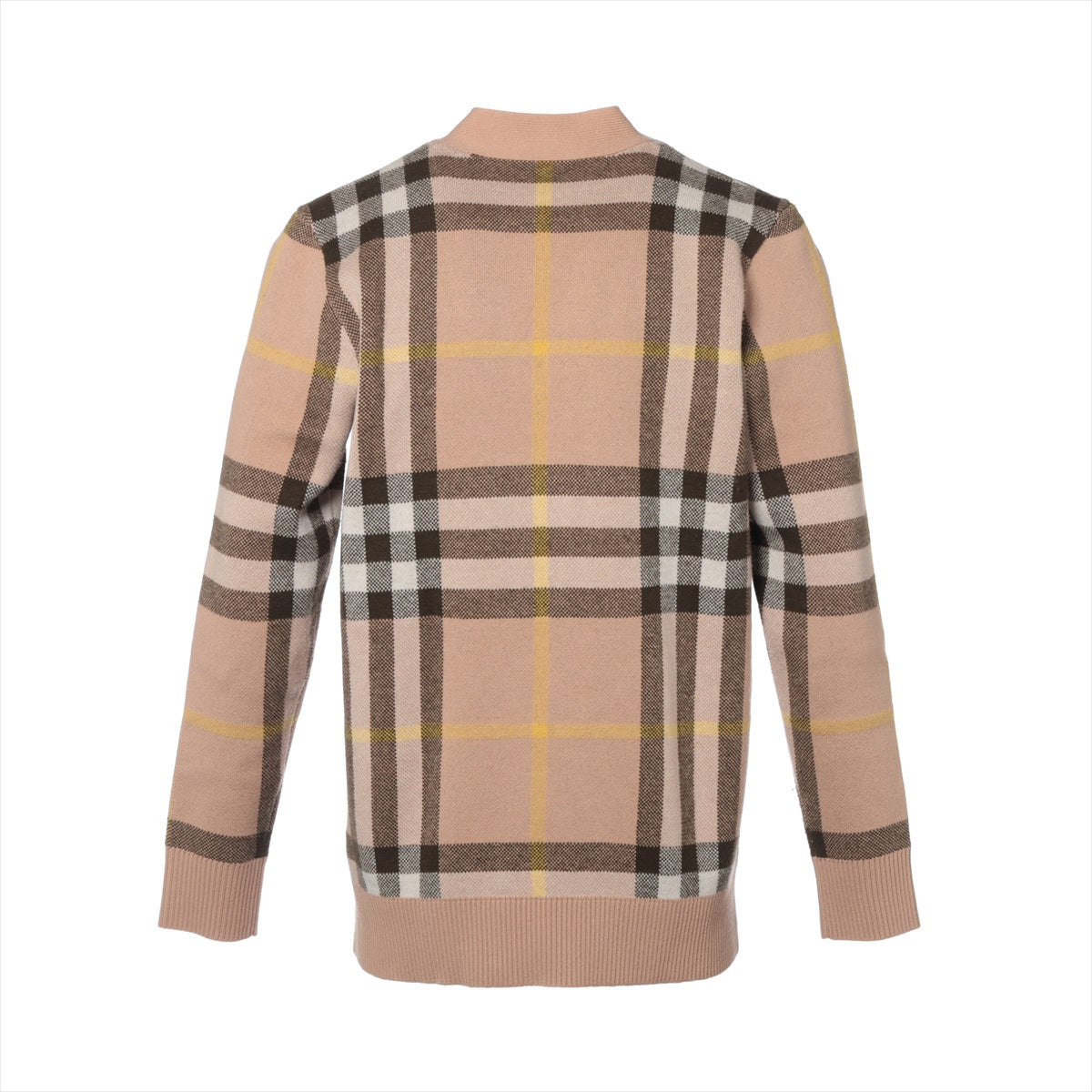 バーバリー 22年 ウール×カシミヤ カーディガン XS メンズ ブラウン  WILMORE CHECK CARDIGAN 8054098