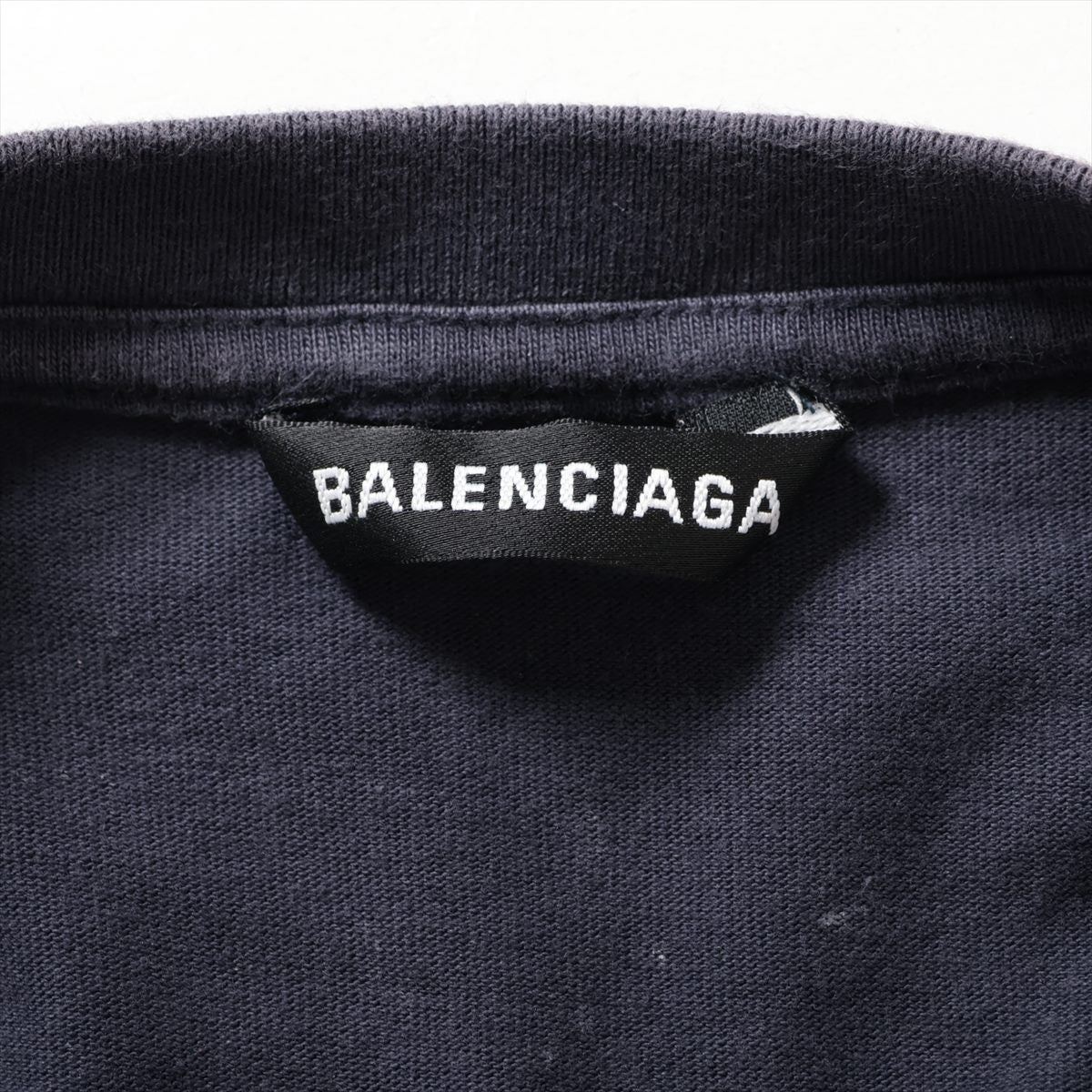 バレンシアガ BB 18年 コットン Tシャツ XS メンズ ネイビー  535622