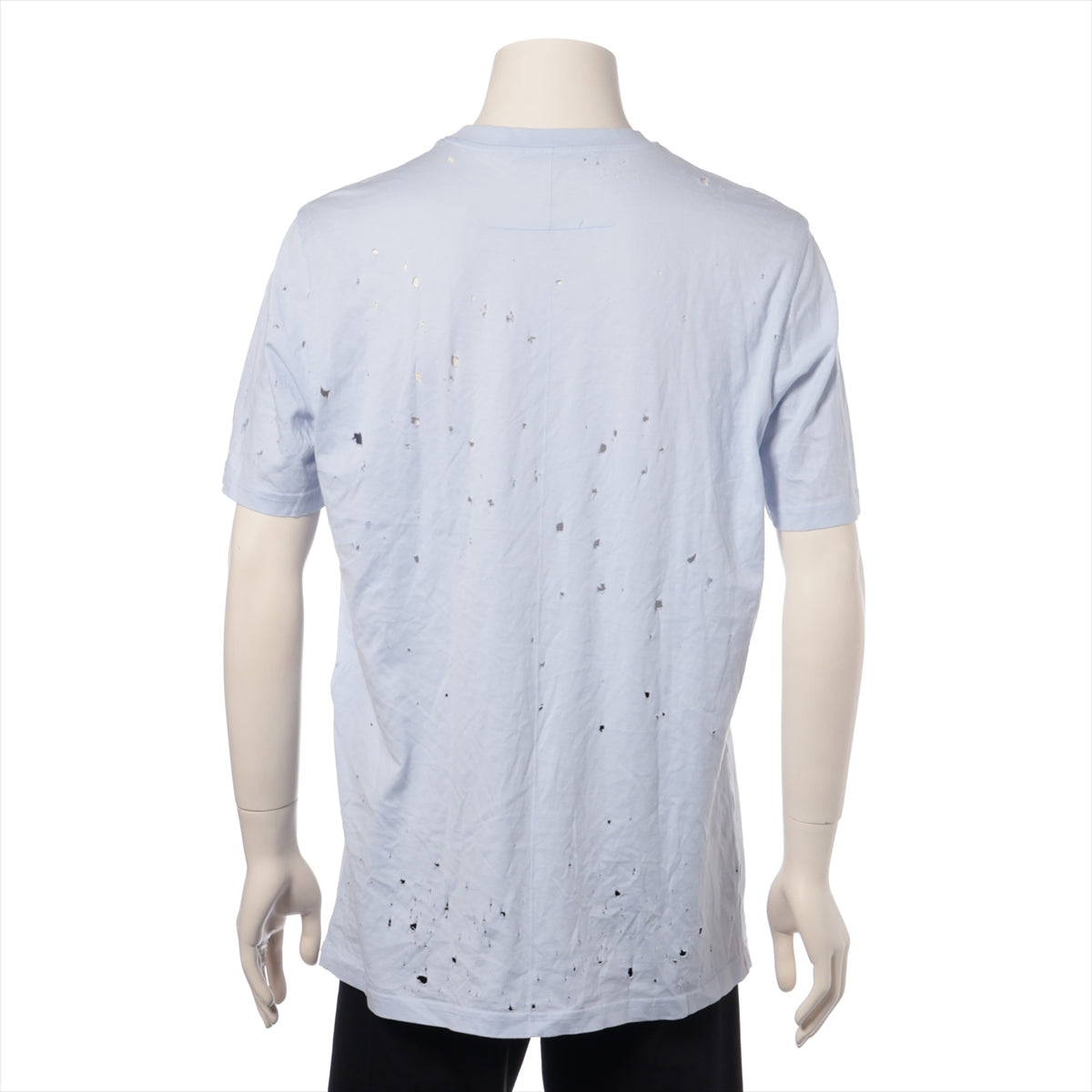 ジバンシィ コットン×ポリウレタン Tシャツ XS メンズ ブルー  BW700D3015 デストロイ加工