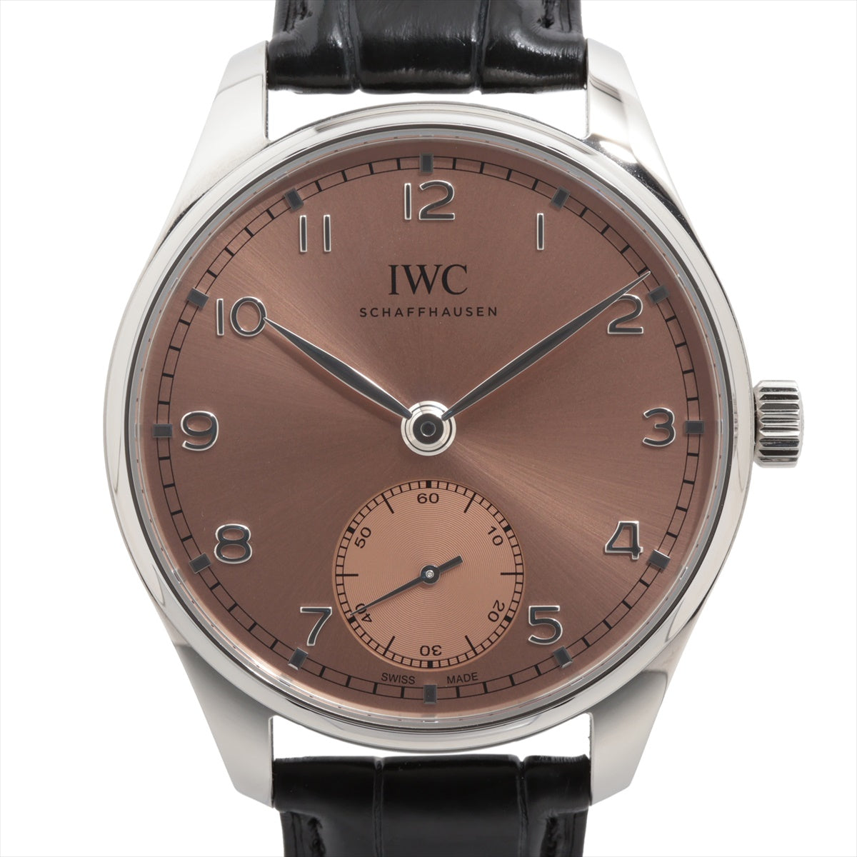 IWC ポルトギーゼ オートマティック 40 IW358313 SS×革 AT  ピンク文字盤｜a2987318｜中古ブランド品・ブランド古着通販｜ALLU（アリュー）