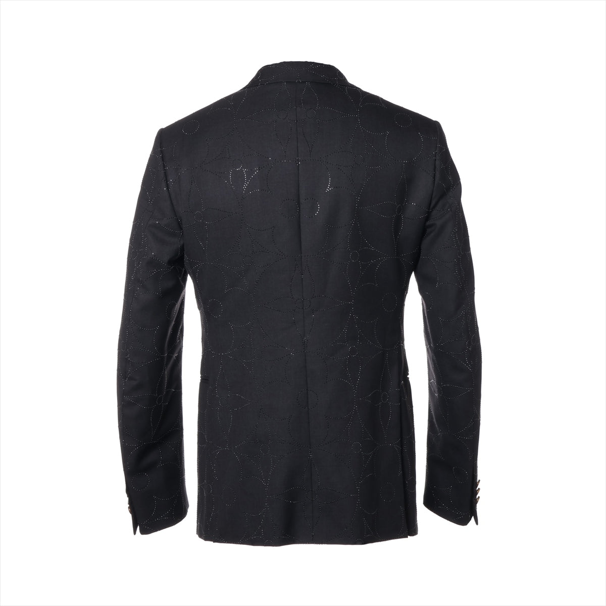 ルイヴィトン 21AW ウール ジャケット 48 メンズ ブラック  ポンヌフ イブニングジャケット RM212F モノグラム
