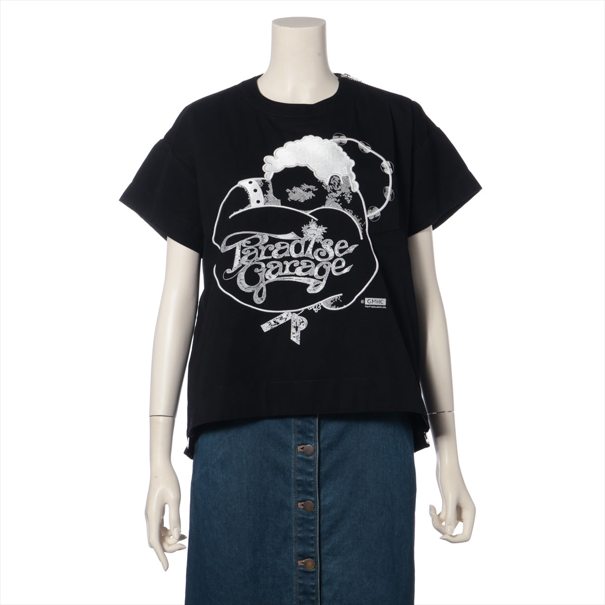 サカイ コットン Tシャツ 1 レディース ブラック  16-02453 Paradise Garage