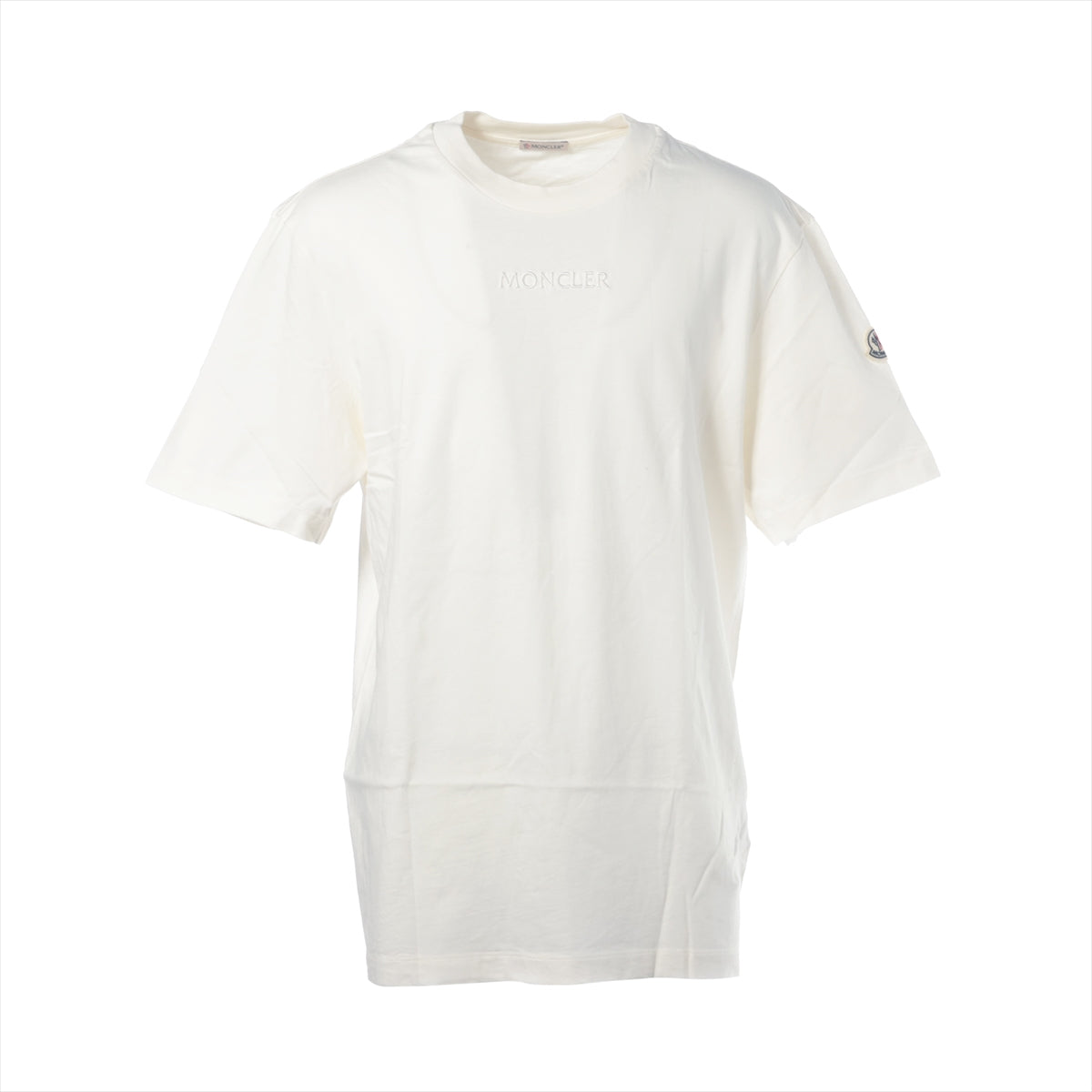 モンクレール 22年 コットン Tシャツ M メンズ ホワイト  H20918C00032