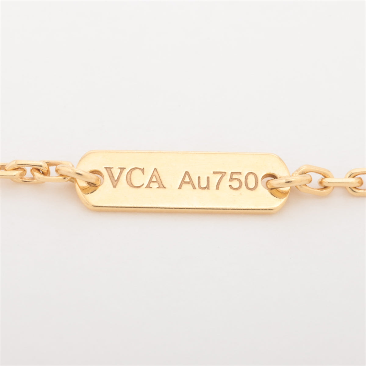 ヴァンクリーフ&アーペル ヴィンテージアルハンブラ シェル ネックレス 750(YG) 5.4g VCARA45900