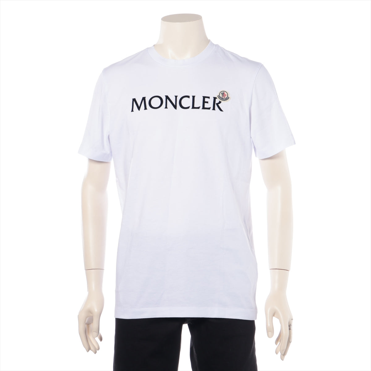 モンクレール 23年 コットン Tシャツ S メンズ ホワイト  J20918C00024