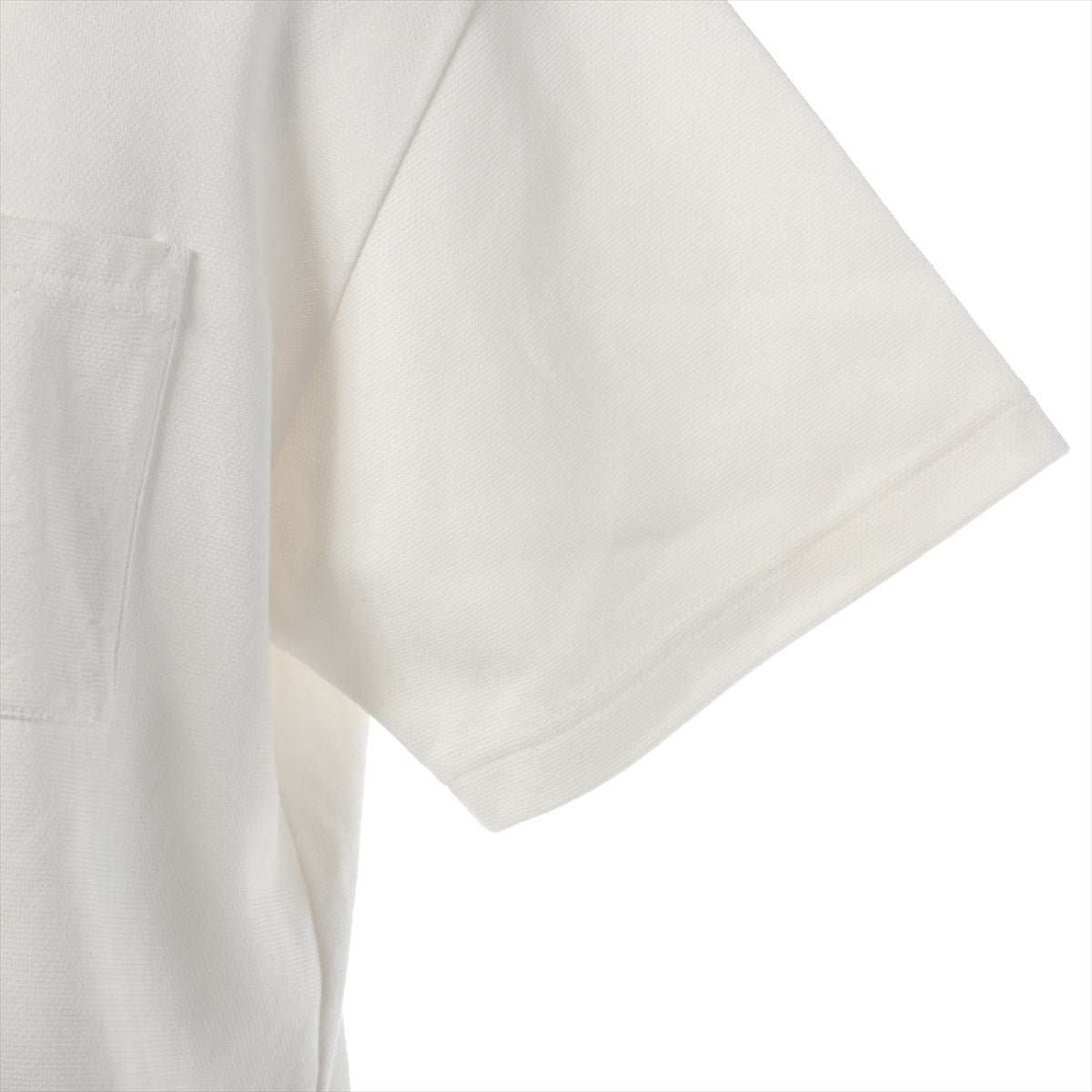 ルイヴィトン 24SS コットン Tシャツ M メンズ ホワイト  ピケコットンTシャツ モノグラムポケット RM241MQ