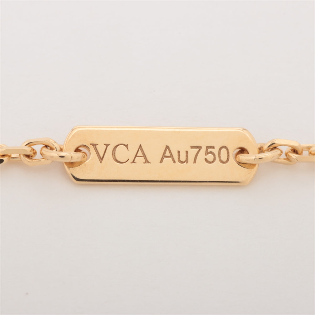 ヴァンクリーフ&アーペル ヴィンテージアルハンブラ カーネリアン ネックレス 750(YG) 5.2g VCARD38500