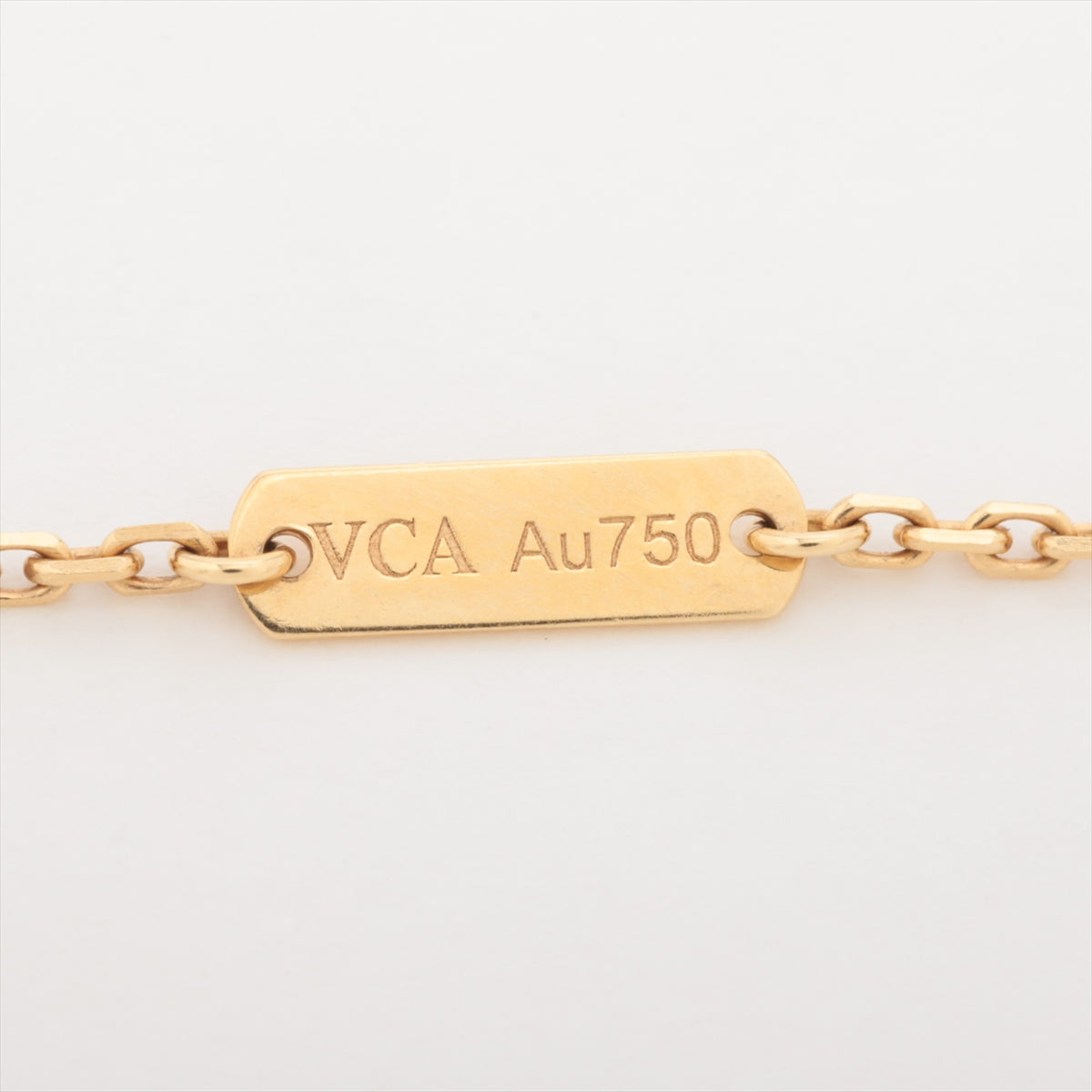 ヴァンクリーフ&アーペル ヴィンテージアルハンブラ 1P ゴールデンシェル ダイヤ ネックレス 750(YG) 6.4g VCARP2R700 2018年限定