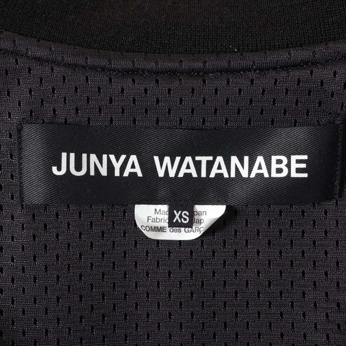 ジュンヤワタナベ 23年 ウール×ポリエステル ジャケット XS メンズ ブラック  JL-J023 パッチディテール