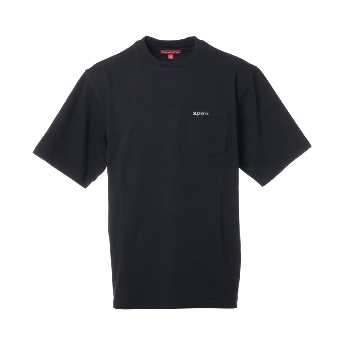 シュプリーム 24SS コットン Tシャツ M メンズ ブラック  S/S POCKET TEE