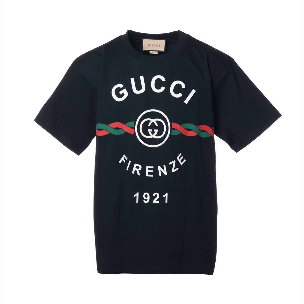 グッチ コットン Tシャツ XS メンズ ネイビー  616036