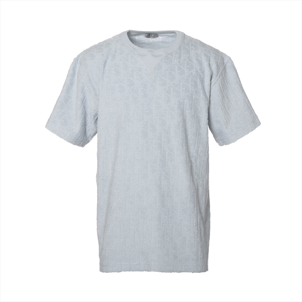 ディオール オブリーク コットン Tシャツ M メンズ ブルー  113J692A0614 パイル