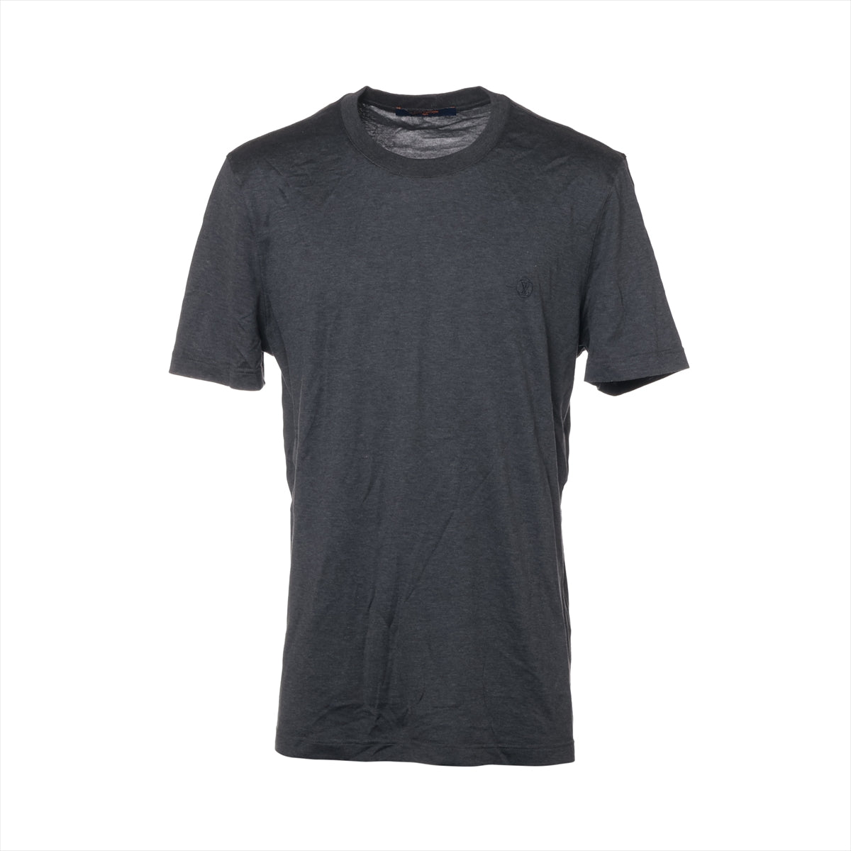 ルイヴィトン LVロゴ 21SS コットン Tシャツ L メンズ グレー  RM211Q