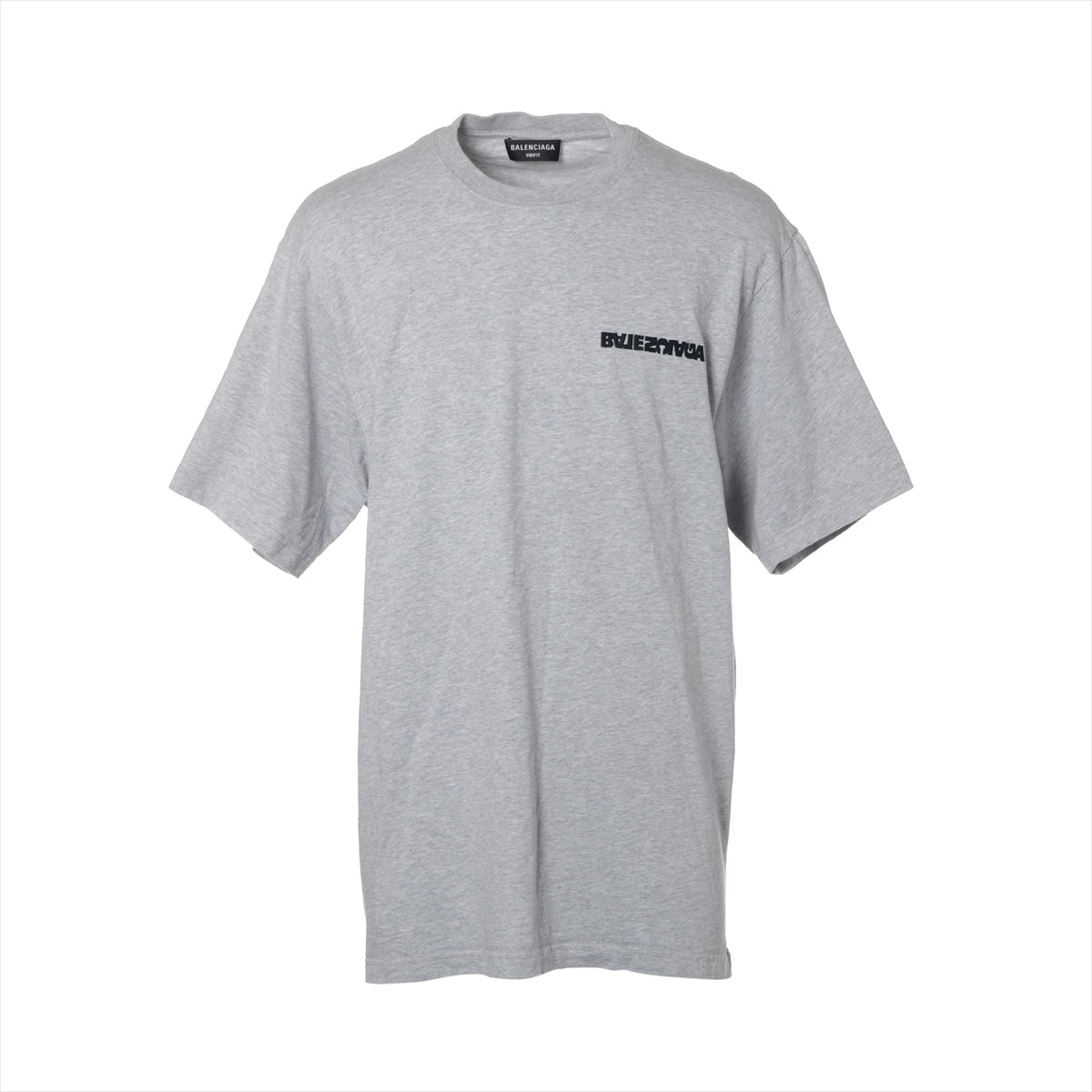 バレンシアガ 21年 コットン Tシャツ 2 メンズ グレー  ターニングロゴ 675016