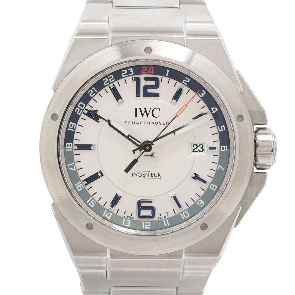 IWC インヂュニア デュアルタイム IW324404 SS AT 白文字盤 あまりごま4