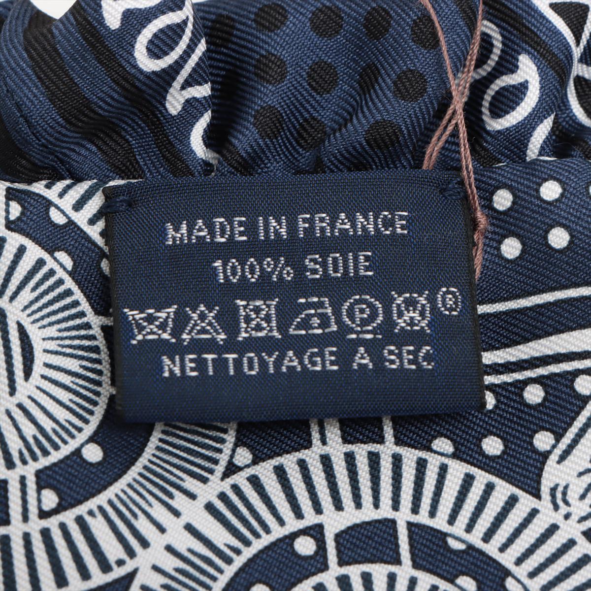 エルメス ツイリー シルク マリン  Eperon d'Or Bandana エプロン ドール バンダナ ネイビー