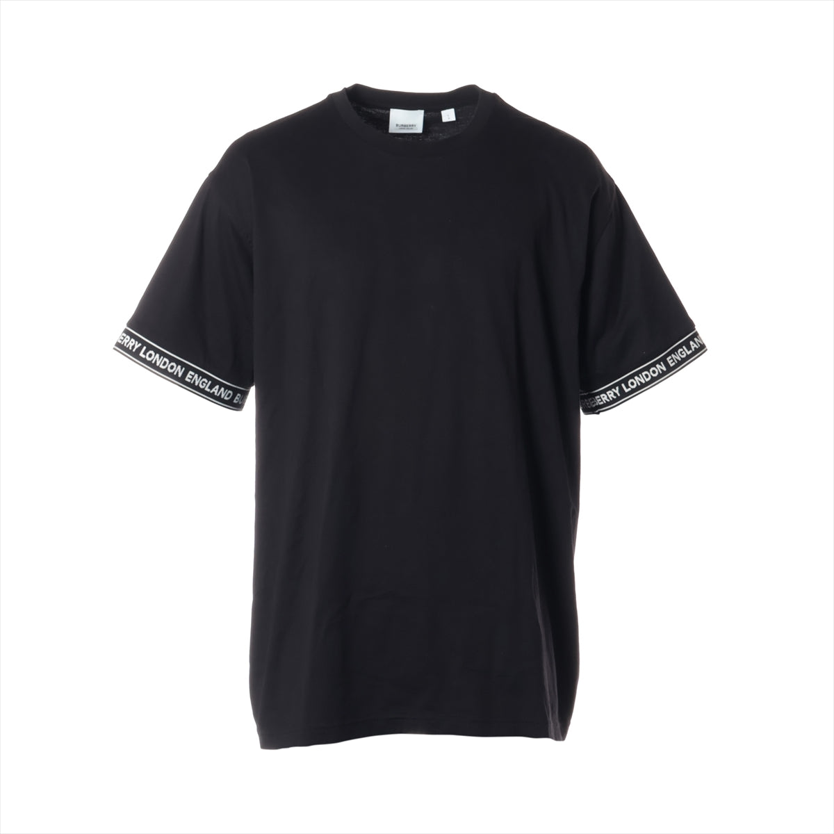 バーバリー ティッシ期 コットン Tシャツ L メンズ ブラック  8026224