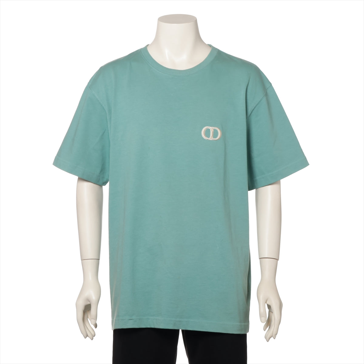 ディオール CDロゴ コットン Tシャツ XL メンズ グリーン  943J605A0554