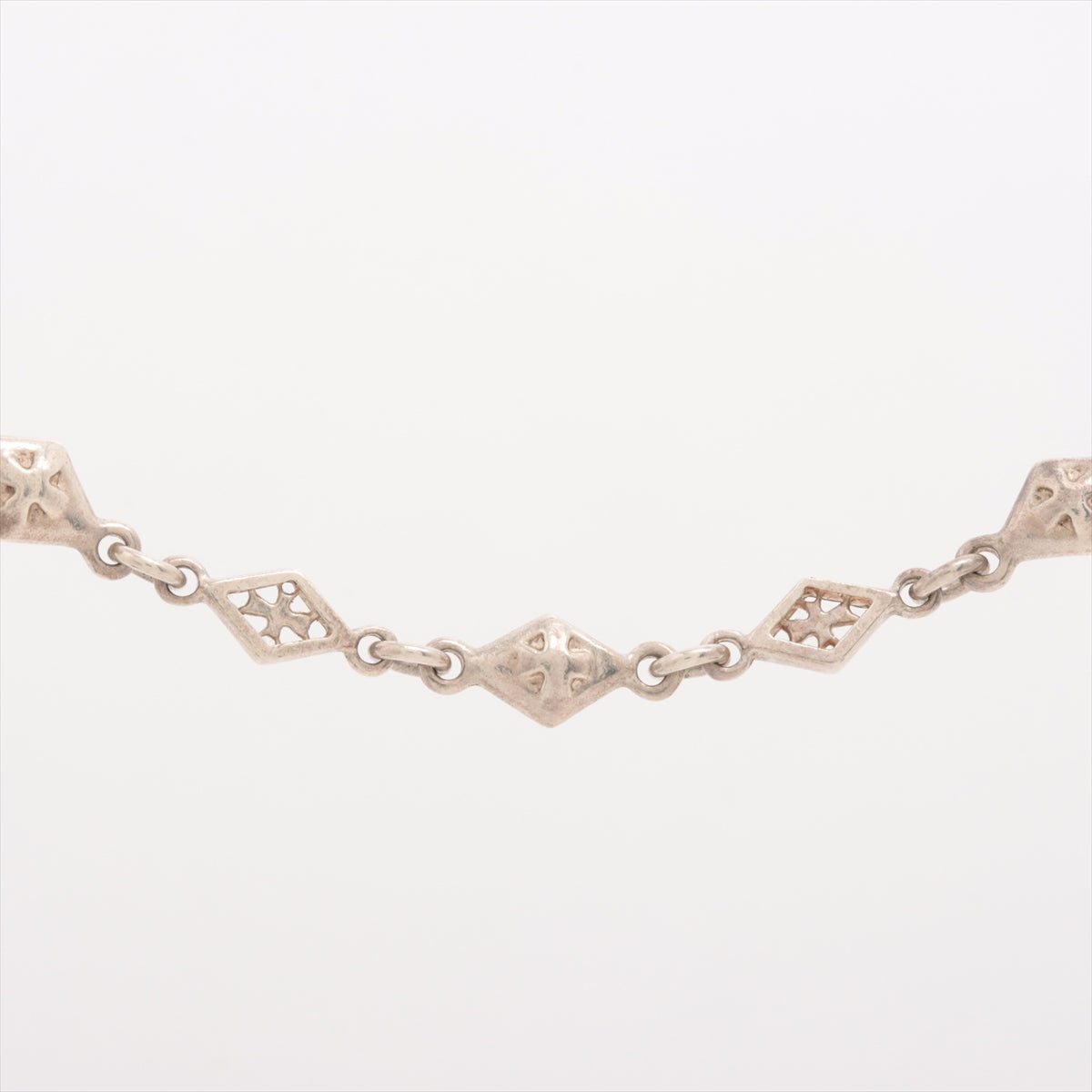 ローリーロドキン ネックレス 925 18.5g MIX DIAMOND SHAPED / CROSS OPEN / SOLID LINK CHAIN