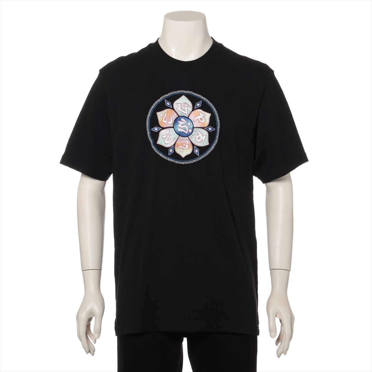 シュプリーム 22AW コットン Tシャツ M メンズ ブラック  lotus S/S Top