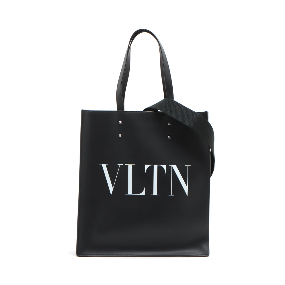 ヴァレンティノガラヴァーニ VLTN レザー 2WAYトートバッグ ブラック