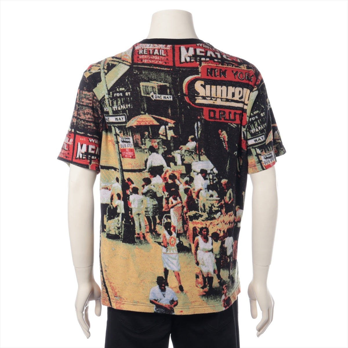 シュプリーム 20AW コットン Tシャツ S メンズ マルチカラー  street scene jacquard