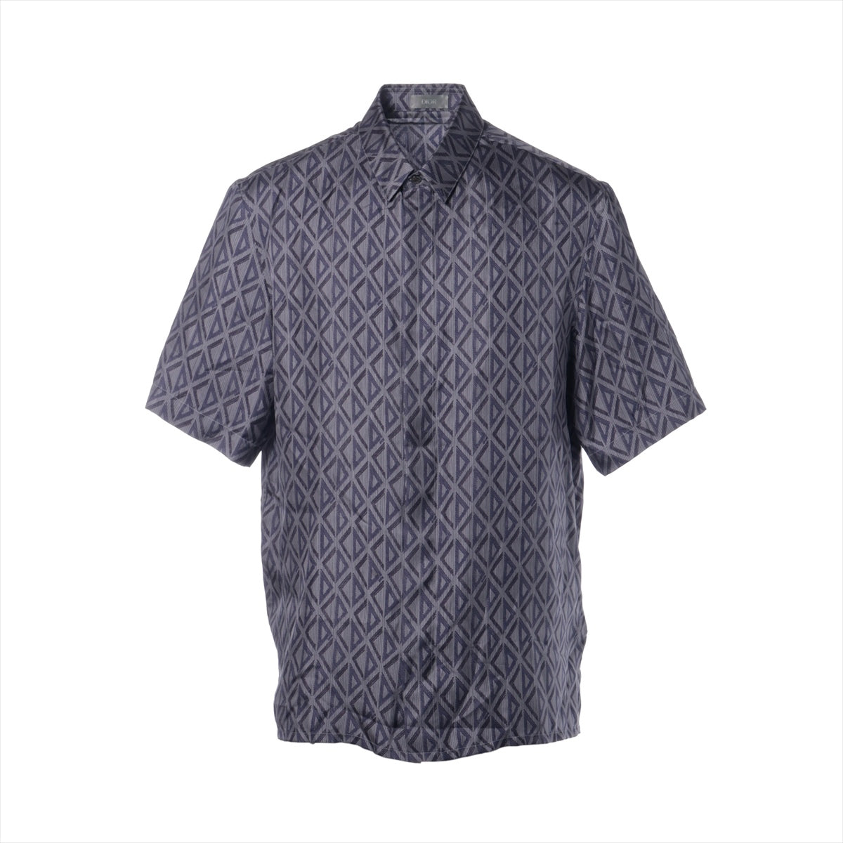 ディオール シルク シャツ 39 メンズ グレー  193C545A5797 SHORT-SLEEVED SHIRTS