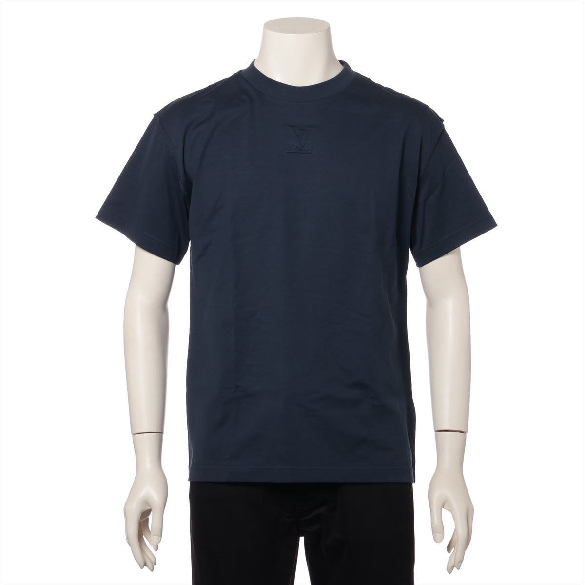 ルイヴィトン 23SS コットン Tシャツ XS メンズ ネイビー  RM231Q インサイドアウト