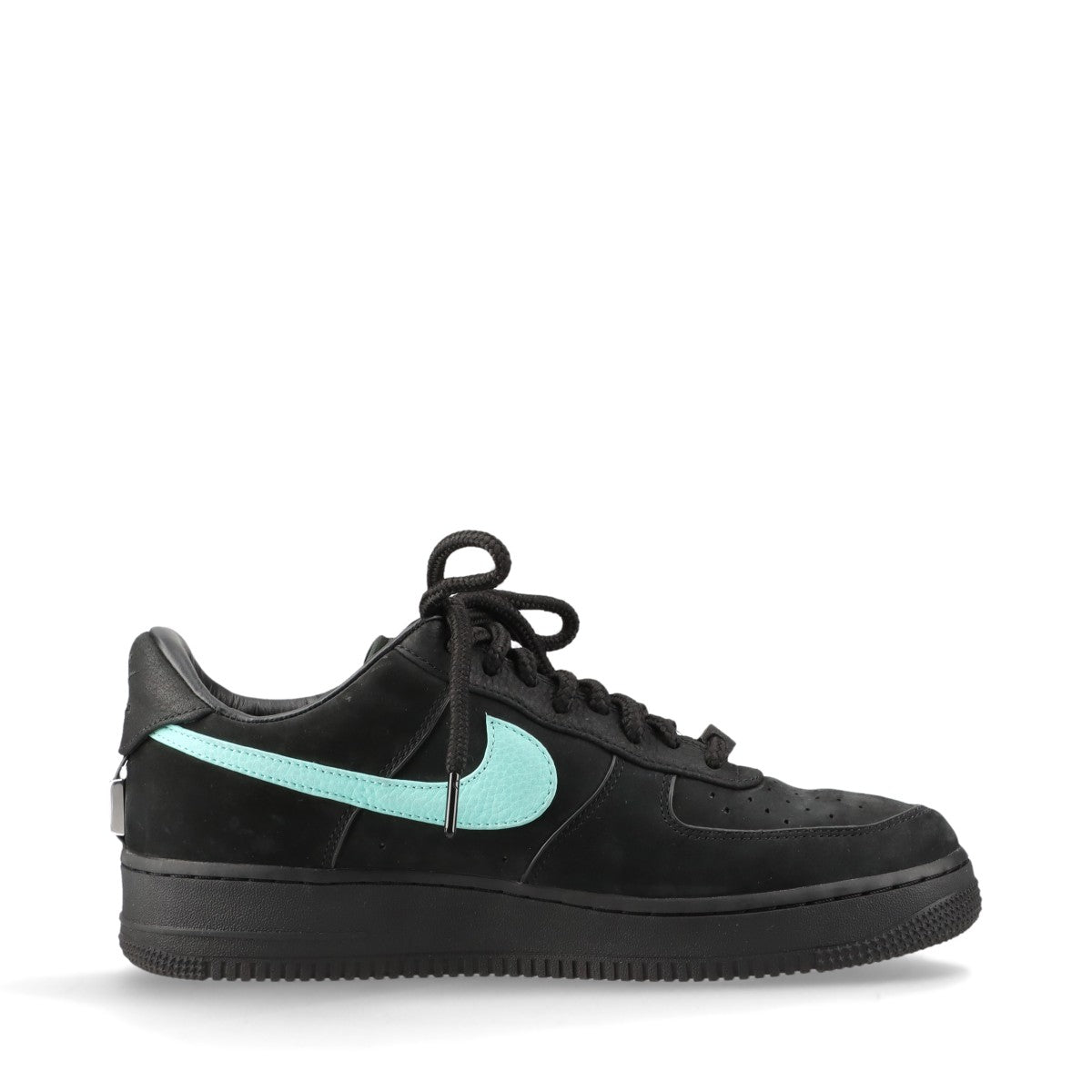 ティファニー×ナイキ AIR FORCE 1 LOW 23SS レザー×スエード スニーカー 28cm メンズ ブラック×ライトブルー DZ1382-001 1837 ティファニーブルー 替え紐3種付き 箱あり