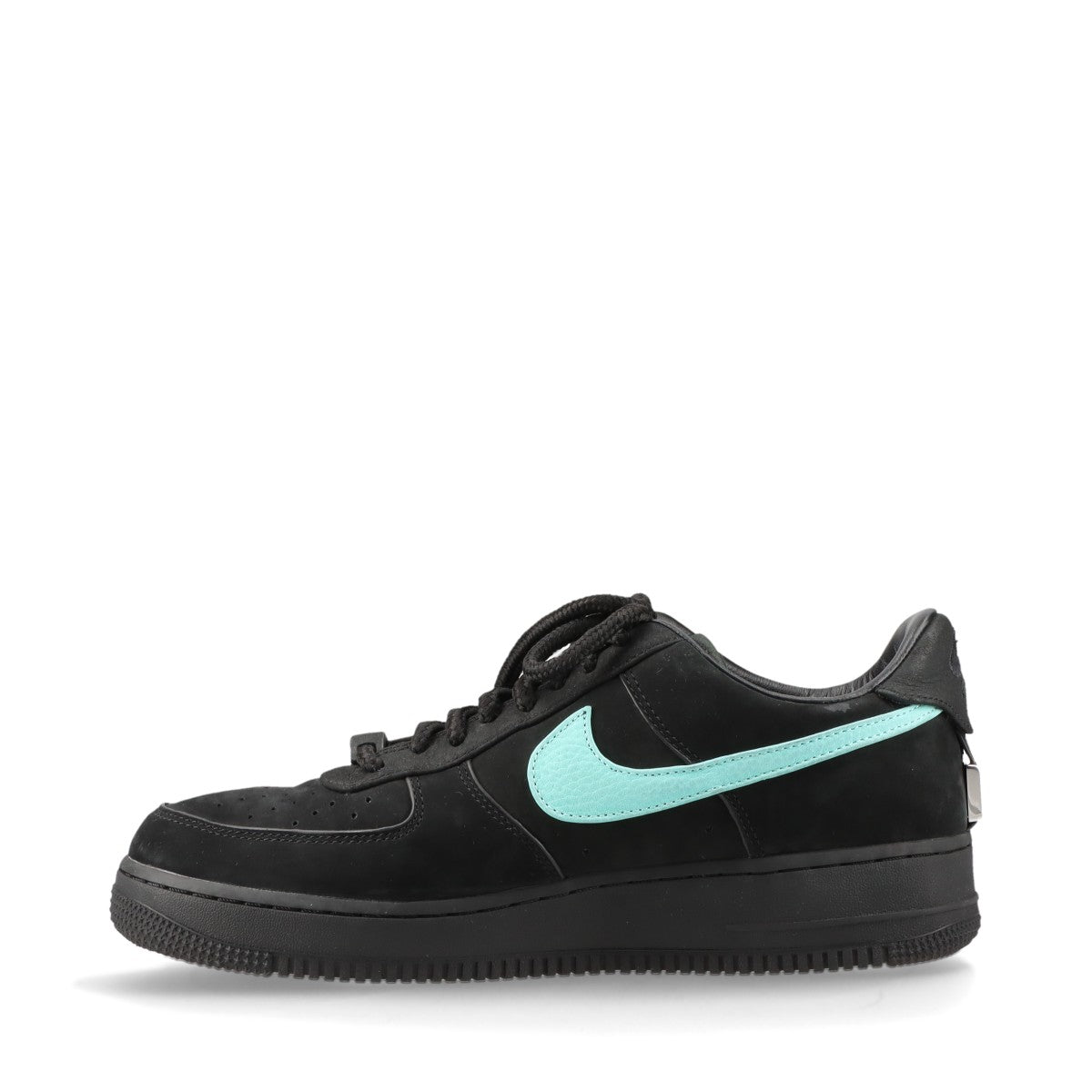 ティファニー×ナイキ AIR FORCE 1 LOW 23SS レザー×スエード スニーカー 28cm メンズ ブラック×ライトブルー DZ1382-001 1837 ティファニーブルー 替え紐3種付き 箱あり