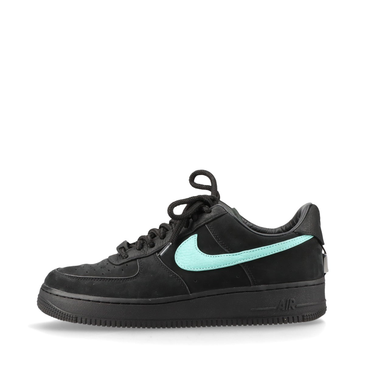 ティファニー×ナイキ AIR FORCE 1 LOW 23SS レザー×スエード スニーカー 28cm メンズ ブラック×ライトブルー DZ1382-001 1837 ティファニーブルー 替え紐3種付き 箱あり