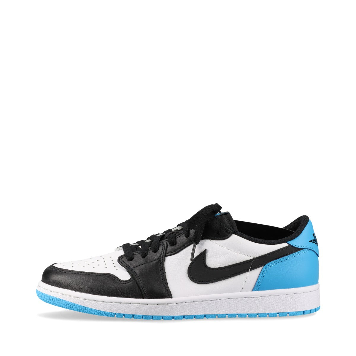 ナイキ AIR JORDAN 1 RETRO LOW OG レザー スニーカー 29cm メンズ ブラック×ホワイト CZ0790-104 UNC ユニバーシティブルー 替え紐付き