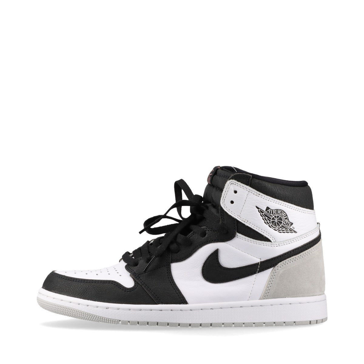 ナイキ AIR JORDAN 1 RETRO HIGH OG レザー×スエード ハイカットスニーカー 29cm メンズ ホワイト×ブラック×グレー 555088-108 BLEACHED CORAL 替え紐2種付き