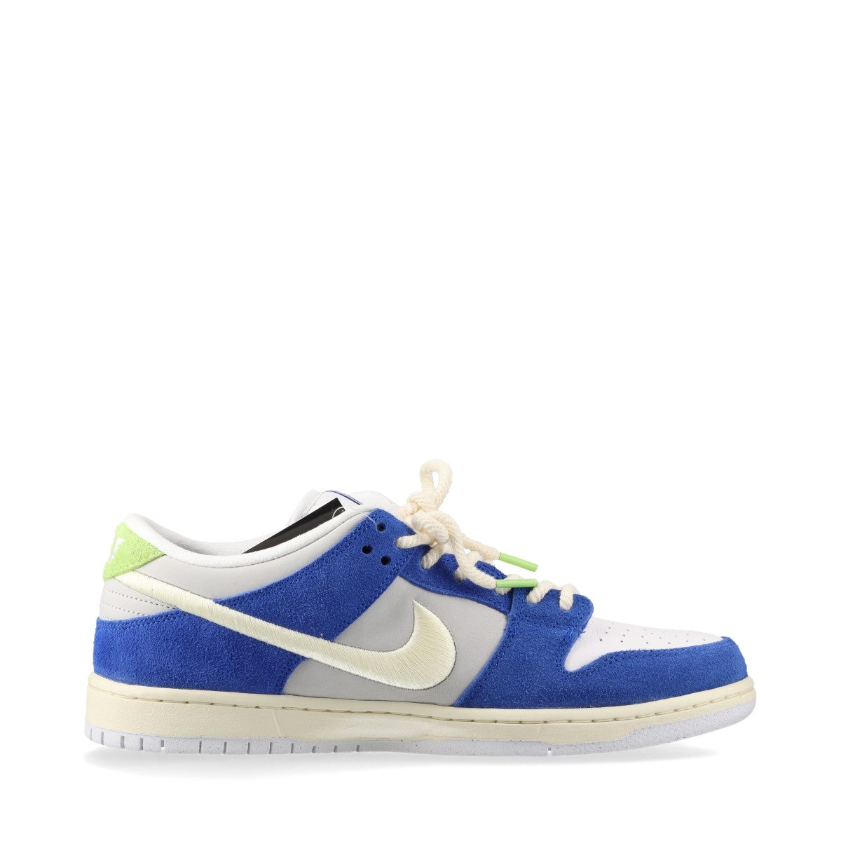 ナイキ×フライストリートウェア SB DUNK LOW PRO QS 23SS レザー×スエード スニーカー 29cm メンズ マルチカラー DQ5130-400 福徠愛 毽子 刺繍 替え紐付き