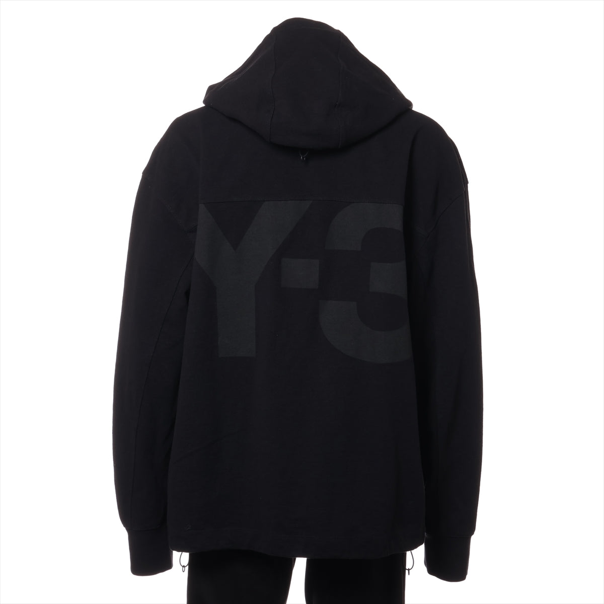 Y-3 コットン×リネン パーカー L メンズ ブラック  16C001