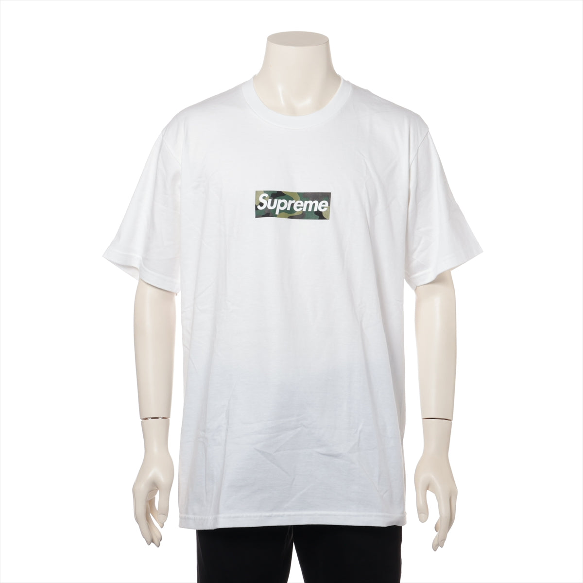 シュプリーム 23AW コットン Tシャツ L メンズ ホワイト  Box Logo Tee カモフラ