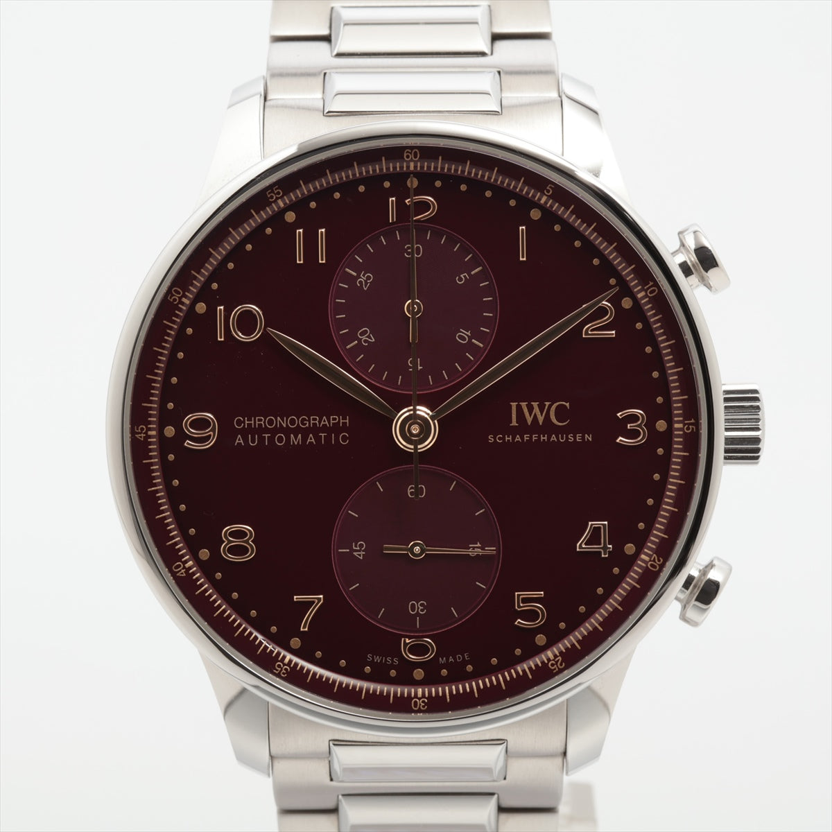 IWC ポルトギーゼ クロノグラフ イヤー オブ ザ ドラゴン IW371629 SS AT 赤文字盤