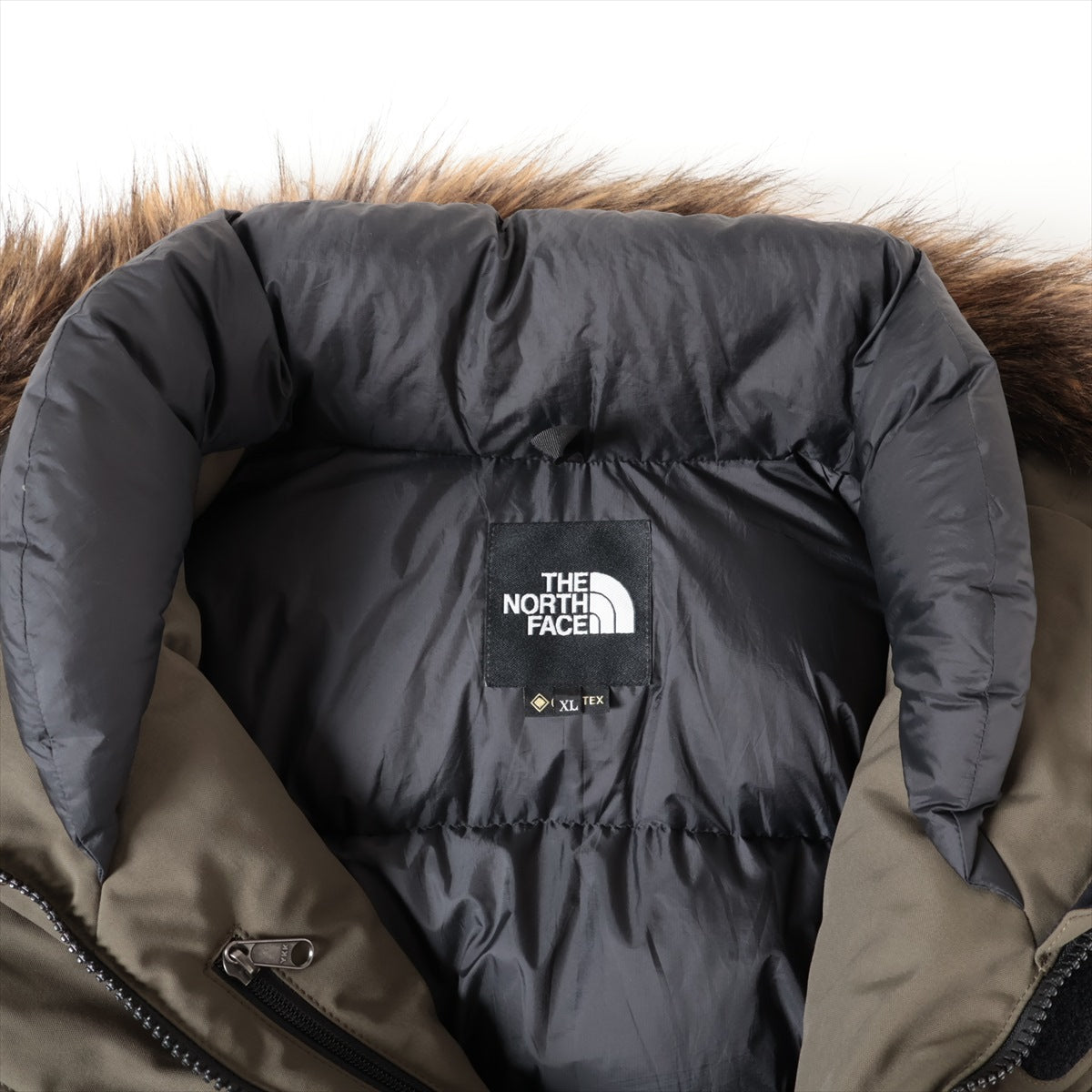 ノースフェイス ANTARCTICA PARKA ナイロン ダウンジャケット XL メンズ カーキ  ND91807