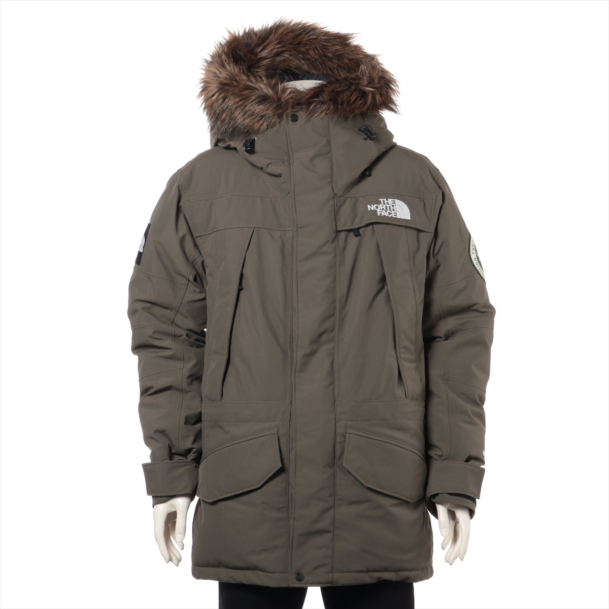 ノースフェイス ANTARCTICA PARKA ナイロン ダウンジャケット XL メンズ カーキ  ND91807